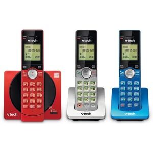 VTech 3 Handset Cordless Phone CS6919-3A Caller ID Wall Mount‎